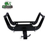 STEGODON Winch Mounting Plate Winch Cradle Mounting Bracket 8000lbs-13000lbs Capacity Foldable Bracket for Truck Trailer ATV 2" Hitch Receiver 4WD